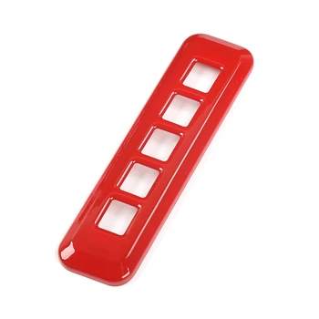 Kapı Şifre Kodu Kilidi Anahtarı Düğmesi krom çerçeve Trim Sticker Ford Maverick 2022 + Aksesuarları, ABS Kırmızı