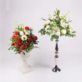40cm ipek şakayık gül ortanca yapay çiçek topu düzenleme dekor düğün zemin masa T İstasyonu çiçek buketi