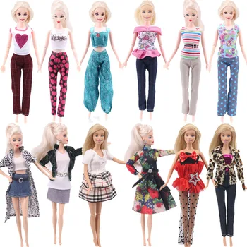 8 Stil Blyth oyuncak bebek giysileri Kısa Kollu + Pantolon İçin 11 inç 30 Cm Barbie Kız Bebek Moda Kadın Giysileri, nesil En İyi Hediyeler