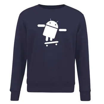 sonbahar Android robot erkek spor 2022 hoodies erkekler Komik Oranı baskı moda kazak polar eşofman