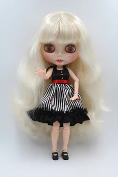 Ücretsiz Kargo BJD ortak RBL-215J DIY Çıplak Blyth doll doğum günü hediyesi kız için 4 renk büyük gözler bebek güzel Saç sevimli oyuncak