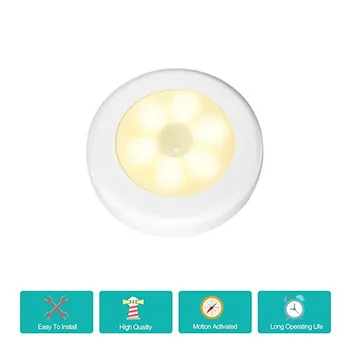 AAA pilli LED Altında Dolapları ışıkları Sıcak beyaz + Beyaz Çift Renkli LED Gece Lambası Mutfak Dolap Yatak Odası Aydınlatma