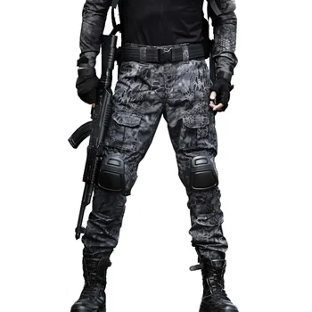 Taktik Pantolon Askeri Erkek Kargo Pantolon Dizlik SWAT Ordu Airsoft Kamuflaj Giysileri Avcısı Saha Çalışması Savaş Pantolon