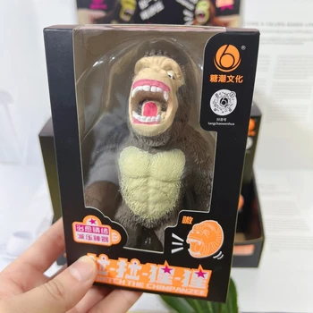 Çocuk Komik Tutam Gorilla Fidgets Oyuncak Çocuklar Stres Rahatlatmak Streç Şempanze Figürleri Hediyeler Sıkmak Hayvanlar Anti Stres Oyuncaklar