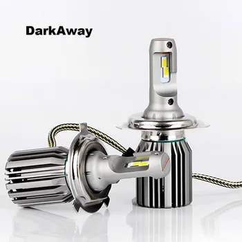 DarkAway Mini H4 H7 LED Araba Far 12V 6600Lm Lamba H1 9005 HB3 9006 HB4 H8 H9 H11 Ampul Yerine Orijinal Otomatik lamba fişi Oyun