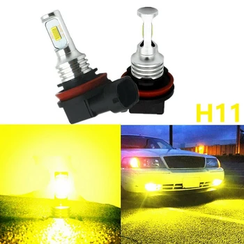H11 H8 H16 80 W 4000LM 3000 K Sarı Teknoloji LED Sis Farları Dönüşüm Ampuller Kiti