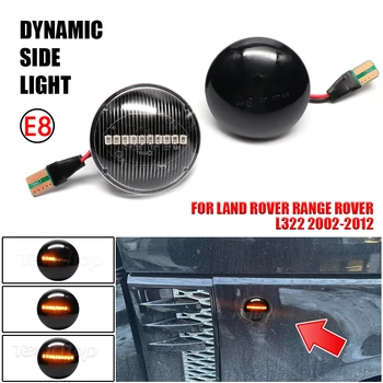 2 Adet Land Rover Range Rover İçin L322 2002-2012 Kaydırma Dinamik LED Flama Dönüş sinyal ışığı Sıralı Flaşör Yan İşaret Lambası