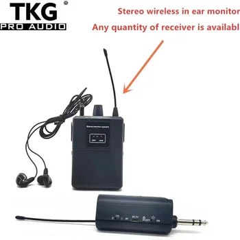 TKG ses 650-655mhz Stereo Kulak Kablosuz Stereo monitör sistemi Profesyonel Ses Ekipmanları Kişisel Sahne