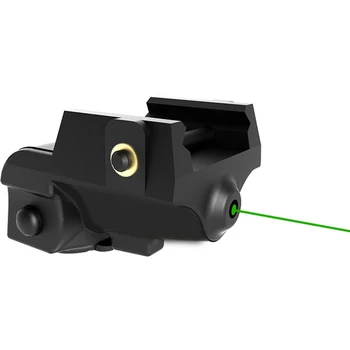 Taktik Silah Lazer ışını Mavi yeşil lazer ışık Kompakt USB Şarj Edilebilir Ayarlanabilir Lazerler Picatinny Raylı Tabancalar için