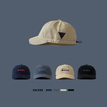 Sokak Moda kısa şapka Kadın Ördek Dil Şapka Moda Mektup Kısa Şapka beyzbol şapkası erkek Kapaklar Şapkalar Kadınlar için Kpop Golf