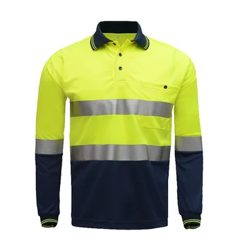 Yansıtıcı Gömlek Erkekler Güvenlik t Shirt Motosiklet Forması Motokros Spor uzun kollu giyim Gömlek Ön Düğmeler