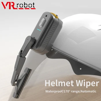 VR robot Motosiklet Kask cam sileceği Evrensel IP57 Moto Kask Siperliği Elektrikli Ayarlanabilir Silecek