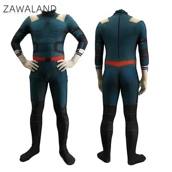 Zawaland Anime Benim Kahraman Akademi Midoriya Izuku Cosplay Kostümleri 3D Baskılı Cadılar Bayramı Cosplay Bodysuit Tulumlar Zentai Suit