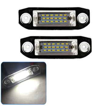 2 Adet LED lisans Numarası plaka ışıkları Lamba 12V Beyaz SMD Araba Styling Lambası Volvo S80 XC90 S40 V60 XC60 S60 V70 XC70 C70 V50
