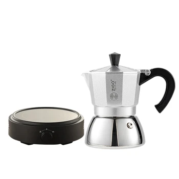 Zıgo Yüksek Kaliteli Espresso Kahve Tencere Bardak Paslanmaz Çelik Moka Pot Kahve makinesi Moka espresso fincanı Klasik Coffeeware