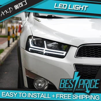AKD tuning arabalar Far Chevrolet Captiva 2011-2018 İçin Farlar Audi Q7 tipi LED DRL ışıkları Bi-xenon ışın
