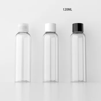 30 adet 120ML 4oz Seyahat Doldurulabilir Şişe Şeffaf Plastik Krem şampuan şişesi 120cc Şeffaf PET Plastik Kozmetik Kapları