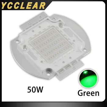 50 W Yüksek Güç led ışık yayan diyot Epistar Çip SMD Yeşil 30-34 V 1500mA DIY gösterge ışığı projektör Lambası Varil