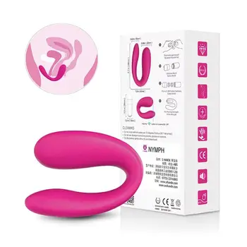 Çift Vibratör Kadınlar İçin Seks Oyuncakları Vajina Klitoris Teşvik U Tipi Vibratör G-Spot Masaj Kadın Masturbator Yetişkin Ürünleri