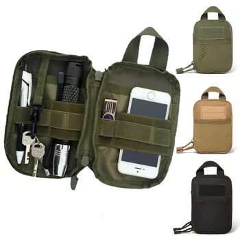 600D Naylon Taktik Çanta Açık Molle Askeri Bel fanny paketi Cep Telefonu Kılıfı Kemer Bel Çantası EDC takım çantası Gadget Çanta