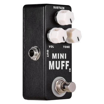 Yeni MOSKY Mini Muff Fuzz Bozulma Elektro Gitar Efekt Pedal