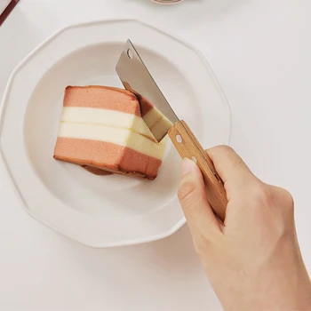 2 adet Ins Japon Peynir Bıçakları Yaratıcı Mini Taşınabilir Şef Mutfak Bıçağı Açık Kutu Bıçak Tatlı Meyve Sebze Kesici BARBEKÜ Araçları