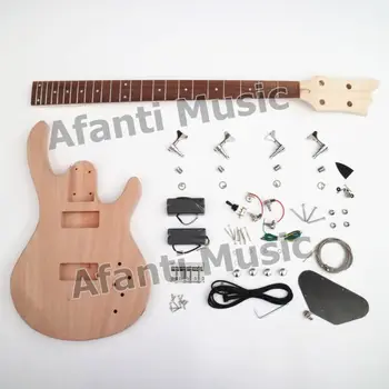 Elektro Gitar DIY Bitmemiş Kitleri 4 Dizeleri Bas Guitarra DIY Elektrik Bas Kiti İle Tüm Donanım(ATM-061-02)