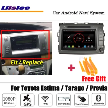 Android Multimedya Toyota Estima / Tarago / Previa 2006-2019 Stereo Araba Radyo Video Carplay GPS Navigasyon Sistemi