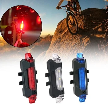 Bisiklet ışıkları ön ve arka USB şarj edilebilir bisiklet ışıkları 3 ışık modu IPX6 su geçirmez bisiklet far-kurulumu kolay