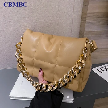 en kaliteli lüks marka Kadın Çanta Kalın Zincir el çantası 2022 Lüks Tasarım Kadın Çantası Hakiki Deri tasarımcı çanta çantalar