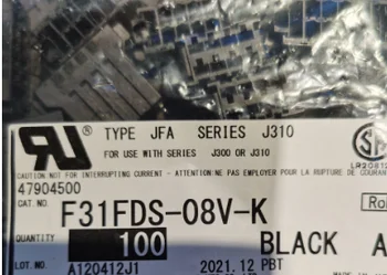 F31FDS-08V - K siyah renk konutlar Konnektörler terminalleri konutlar 100 % yeni ve orijinal parçalar