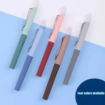20 Adet Kırtasiye Promosyon İş 7902 Kawaii Şeker Renkler Plastik dolma kalem 0.5 mm Mürekkep Kalemler Okul ve Ofis Malzemeleri