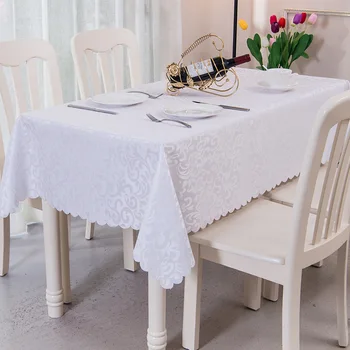 Yemek Mutfak Masa Örtüsü Desen Kontrol polyester jakar Ziyafet Düğün Masa Örtüsü Dikdörtgen düğün dekor YIL