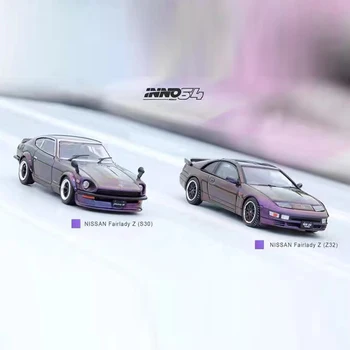 INNO 1: 64 Model Araba FAİRLADY Z Alaşımlı Döküm Araç-Hong Kong Ani-Com ve Oyunlar 2022 Etkinlik Sürümü S30 ve Z32 Gece Yarısı Mor II