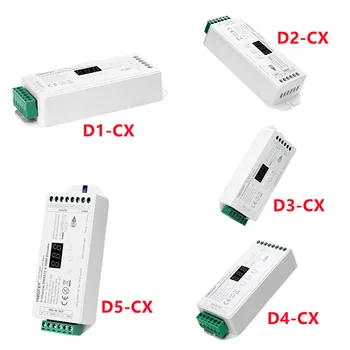 MİBOXER D1-CX D2-CX D3-CX D4-CX D5-CX 1 2 3 4 5 Kanal DMX512 RDM Dekoder Tek Renk RGB RGBW RGB+CCT led ışık DC12-24V