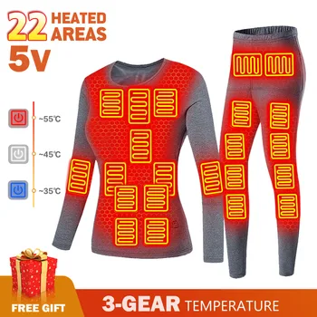 Kış ısıtmalı ıç çamaşırı ısıtma ıç çamaşırı ceket fanila motosiklet ceket USB elektrikli ısıtma giyim polar termal astar
