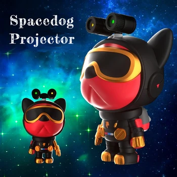 Galaxy Yıldız Projektör Yıldızlı Gökyüzü Spacedog Porjectors Lamba Zamanlayıcı Uzaktan Kablosuz Gece Lambası 360 ° Ayarlanabilir LED Projeksiyon Lambası