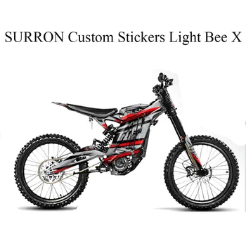 SURRON için özel çıkartmalar ışık arı X elektrikli Off-road Bisiklet Kir bisiklet Dekoratif Kendinden yapışkanlı Nem geçirmez kalın SUR-RON