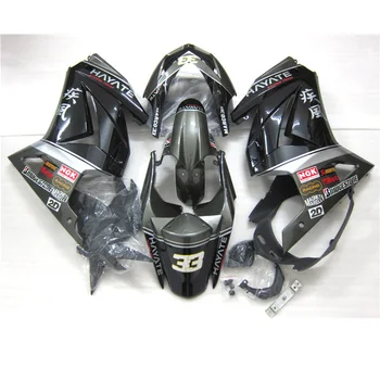 Sıcak Satış Enjeksiyon Motosiklet Kawasaki Ninja 250R kaporta kiti 2008-2014 gümüş siyah kaporta seti 250r 08 09 11 12-14 ZM55