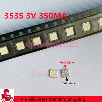 200 ADET Samsung LCD Arka TV Uygulaması LED Aydınlatmalı SMD 1W 3535 3537 Soğuk Beyaz 3V 350MA