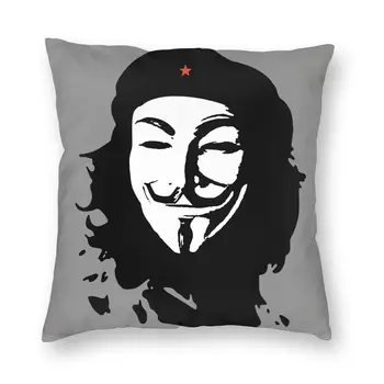 Che & V Communism Yastık Baskılı polyester yastık kılıfı Dekorasyon Devrimi Vendetta Yastık Kılıfı Kapak Ev 45X45 cm