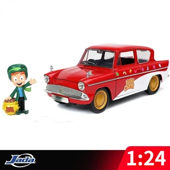 1: 24 1959 Ford Anglia Diecast Metal Model Araba Alaşım Oyuncak Araba Çocuklar İçin El Sanatları Dekorasyon Hediye Koleksiyonu Z43