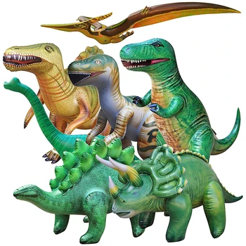 Dinozor Şişme Yüzen Yüzme Oyuncak Dev Simülasyon Dinozor Playset Parti Süslemeleri Doğum Günü Havuzu Küvet Oyuncaklar