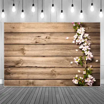 Günlük Tahta Şeftali Şube Petal Dekorasyon Fotoğraf Backdrop Ev Stüdyosu Çiçek Çiçeği Ahşap Göz Kurulu Düz Yatıyordu Fotoğraf Arka Plan