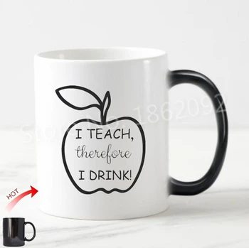 Öğretmen için komik Hediye Öğretiyorum Bu Yüzden Sihirli Kupa İçiyorum Öğretmenler Mezuniyet için Hediyeler Üniversite Profesörü Lise Öğretimi