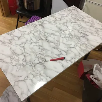 Mermer çıkartmalar su geçirmez duvar kağıdı kendinden yapışkanlı mutfak tezgahı yağ geçirmez duvar çıkartmaları dolapları masa mobilya renovati