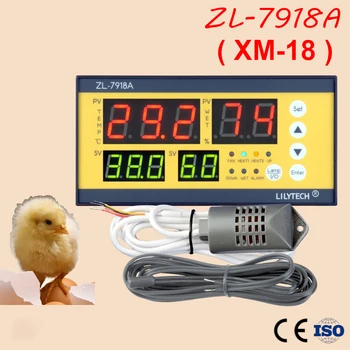 AC 100-240V Çok Fonksiyonlu Otomatik sıcaklık kontrol cihazı otomatik kuluçka makinesi sıcaklık nem kontrol cihazı ZL-7918A
