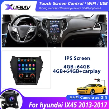 Araba GPS Navigasyon DVD büyük ekran Oynatıcı hyundai IX45 2013 2014 2015 2016 2017 araba oto stereo çalar android radyo