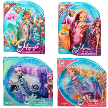 Orijinal Mermaid Yüksek oyuncak bebekler Kız Mermaid Giydir Lise Prenses Bebek Anime figürü oyuncaklar Kız Hediyeler için