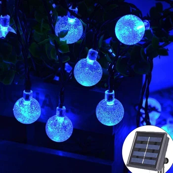 Güneş ışığı dize su geçirmez LED dize ışıkları 9m bahçe lambası açık Bahçe Noel düğün parti Led lamba ev dekor